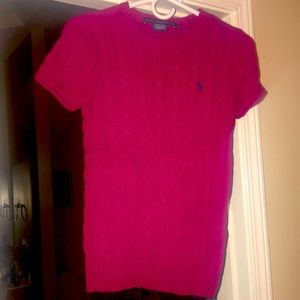 Ralph Lauren Magenta knit sweater